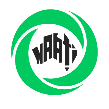 NAATI logo, returns to the landing page after login.